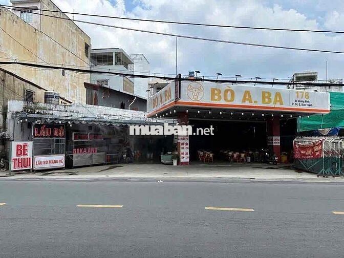 🔥CHO THUÊ GẤP NHÀ ĐẤT MẶT TIỀN LÊ QUANG ĐỊNH-BÀ CHIỂU-9x46(400m2)