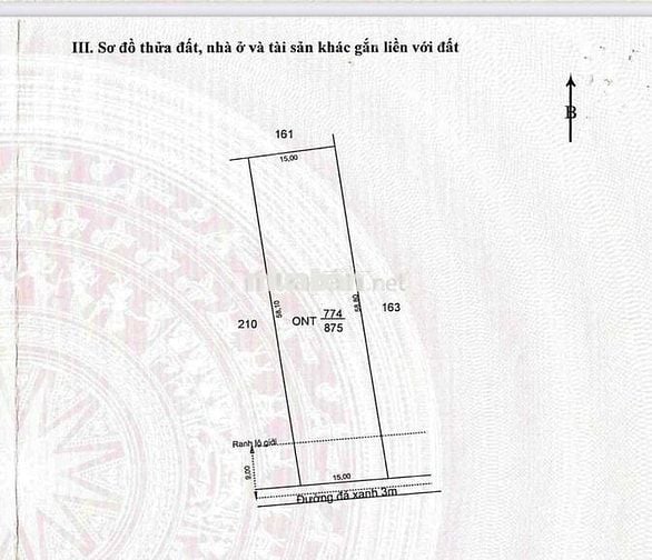 Ngân hàng Thanh Lý đất tại Tân Phú, Đức Hòa, Long An. DT: 875m2