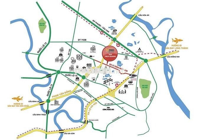 Căn 1PN *** giá CĐT tại Bcons City tháp Green Diamond TẶNG iPAD