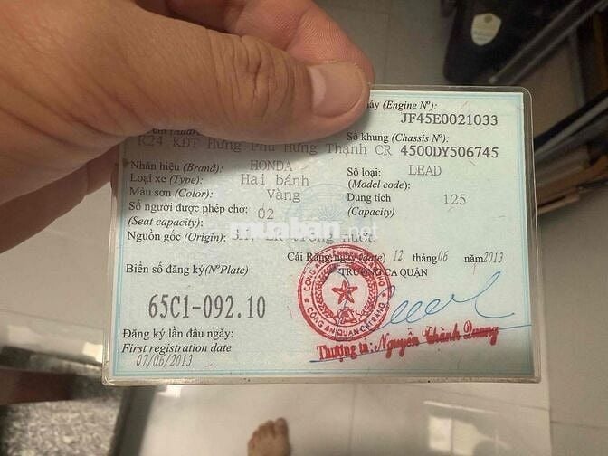 honda lead 2013 máy zin êm một chủ