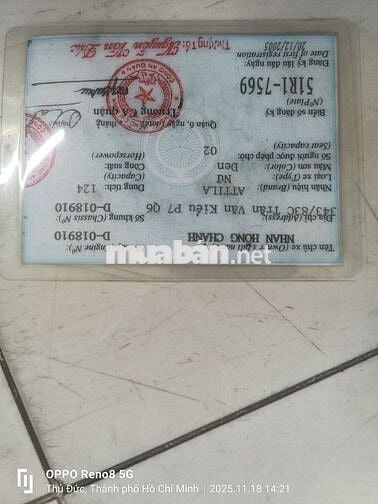 SYM Attila máy móc rất êm vỏ nhớt mới