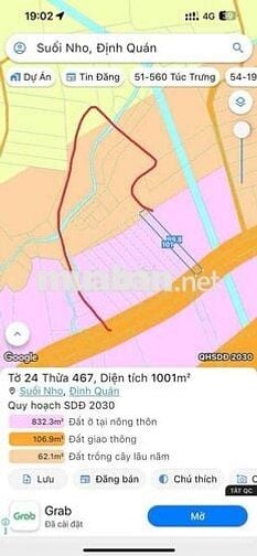 mặt tiền nhựa ngang 135m tổng 2.3 hecta ở xã suối nho sẵn 300 thổ