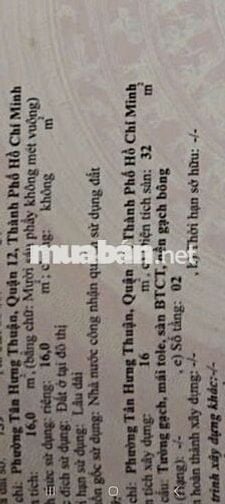 Chủ cần bán căn nhà tâ huyết.nhà trệt lầu hẻm thông