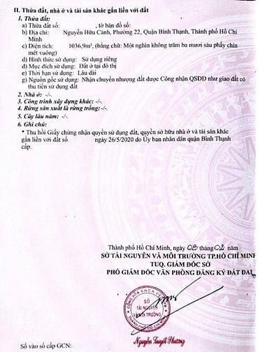 Bán lô đất 2 mặt tiền Nguyễn Hữu Cảnh, Bình Thạnh, 1037m2, ngang 19m