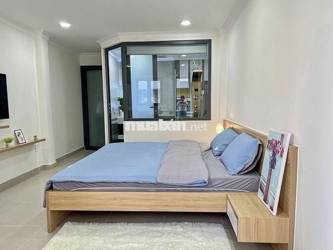 Căn hộ mini full NT ban công  _ gần CV Lê Thị Riêng Q10