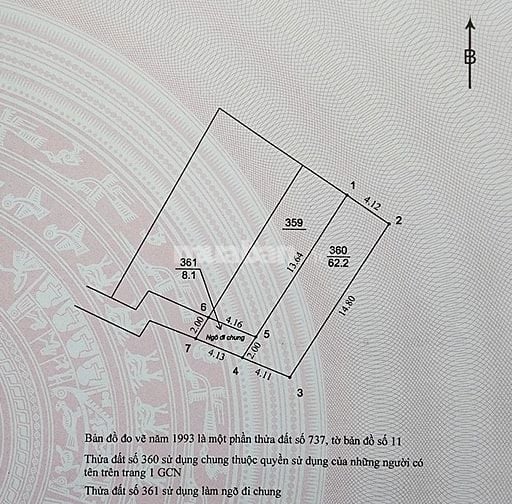 Bán nhà 62 m2 hẻm 12 ngách 28 ngõ 29 phố Chu Huy Mân - Long Biên