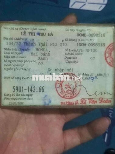 Wave Thái 100 bstp lên thắng đĩa máy êm ru