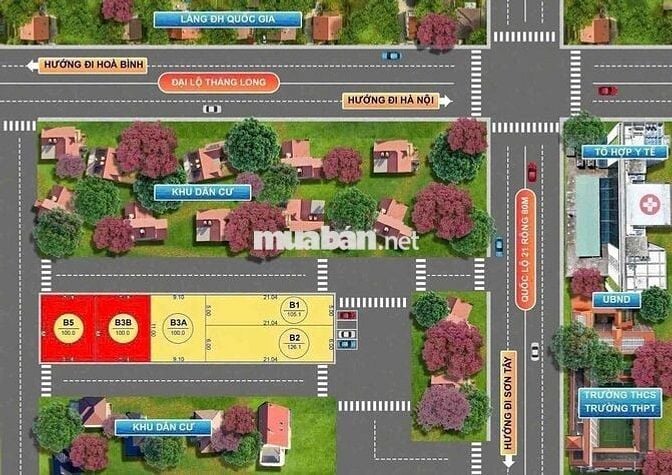 Chỉ từ 2.5 tỷ sử hữu ngay lô đất 100m full thổ cư tại Hoà Lạc