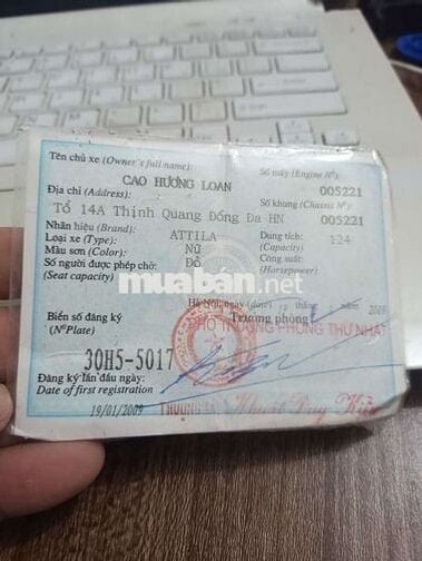 Xe Attila cũ đi ngon