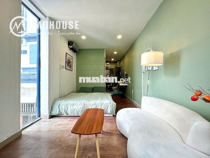 Căn hộ 1PN(35m2)  ban công full nội thất, nhà mới _ Trường Sa Quận 3