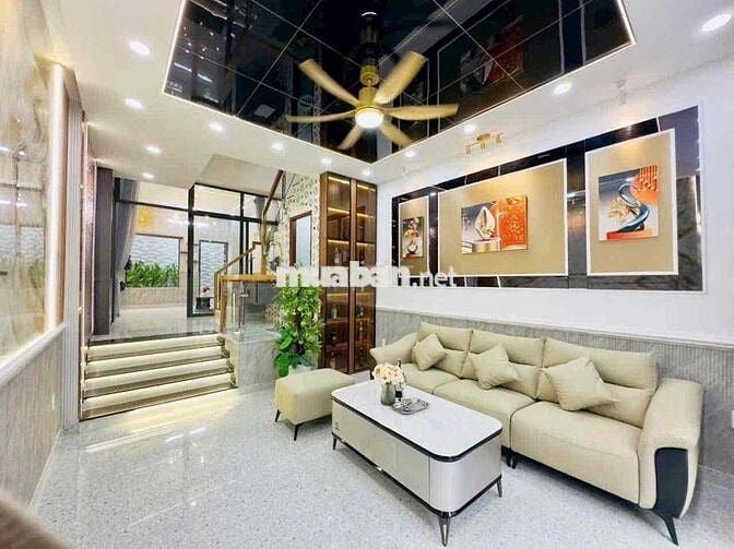 🎁Cho thuê nhà 1/ Đường số 9 P9 Gò Vấp 4m❌15m 4pn 5wc full nội thất