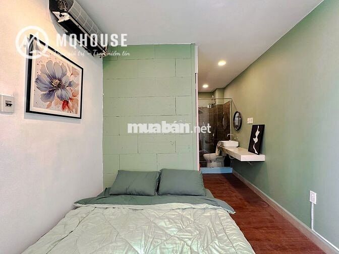 Căn hộ 1PN(35m2)  ban công full nội thất, nhà mới _ Trường Sa Quận 3