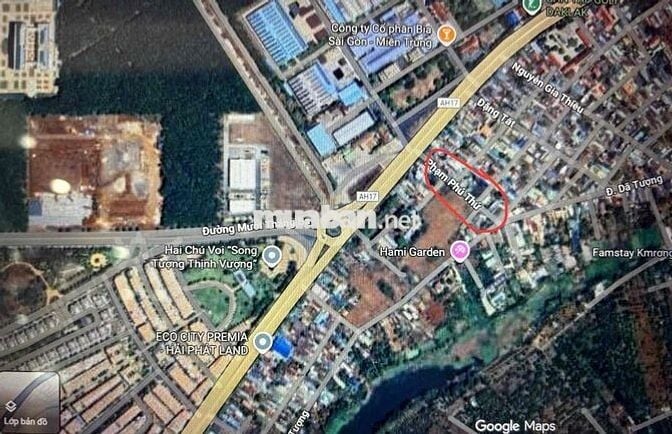 Bán đất góc hai  mặt tiền Phạm Phú Thứ đường 16m sát bùng binh con voi