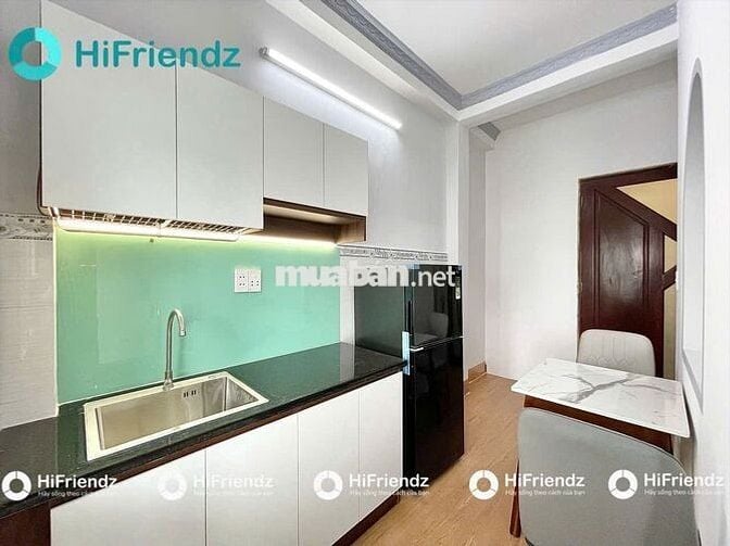 PHÒNG STUDIO TÁCH BẾP FULL NỘI THẤT CÓ BANCOL NGAY TRUNG TÂM  🔥