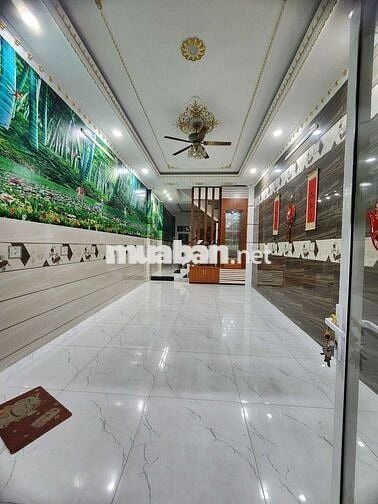 NHÀ MỚI NGUYÊN CĂN 5PN 6WC HẺM XE HƠI GÒ XOÀI