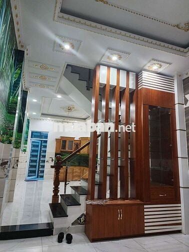 NHÀ MỚI NGUYÊN CĂN 5PN 6WC HẺM XE HƠI GÒ XOÀI