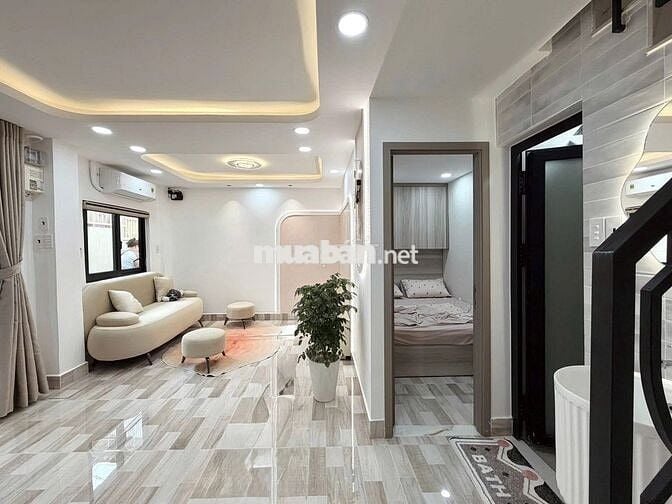 SIÊU PHẨM NHÀ ĐẸP GẦN CHỢ BÀ CHIỂU - FULL NỘI THẤT - VÀI BƯỚC RA MT