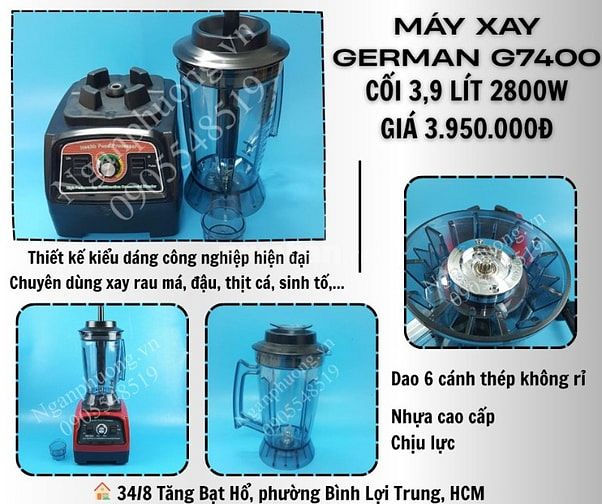 Máy xay sinh tố công nghiệp dùng quán sinh tố, cafe, barista, nhà hàng