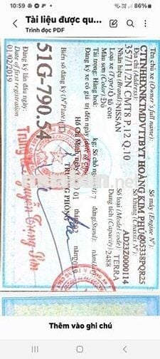 Cần bán Nissan Terra Xe 1 đời chủ - ***