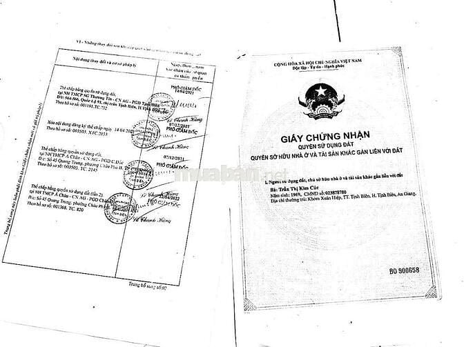 Bán đất mặt tiền QL91 thị trấn Tịnh Biên, phường Tịnh Biên, An Giang