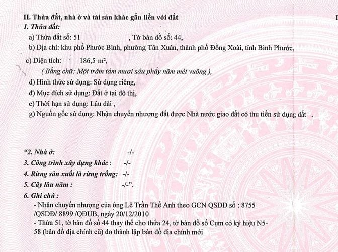 BÁN ĐẤU GIÁ TS MSB L1_P. TÂN XUÂN, ĐỒNG XOÀI, BÌNH PHƯỚC