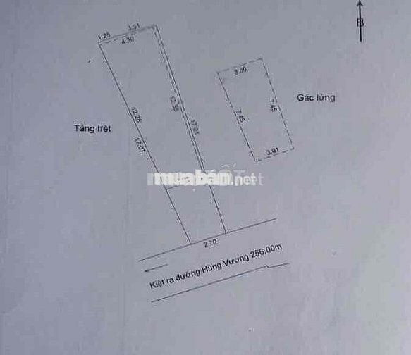Nhà Kiệt to 62m2 , 3PN , đường Hùng Vương , quận Thanh Khê