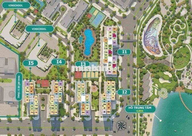 Hàng hiếm- Căn hộ 1PN+ Toà I1 view hồ 48m sẵn sổ, full đồ đẹp