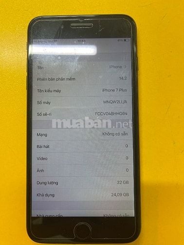 Iphone 7 plus 32 gb quốc tế đã sử dụng còn tốt