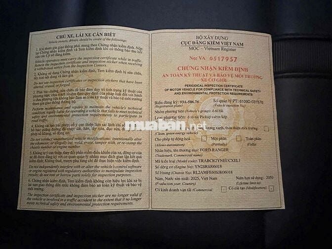 Ford Ranger Wildtrak 2025 Đỏ