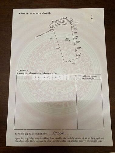 Mảnh đất 1380m2, có 300 thổ cư Phường Tân Khánh cần bán
