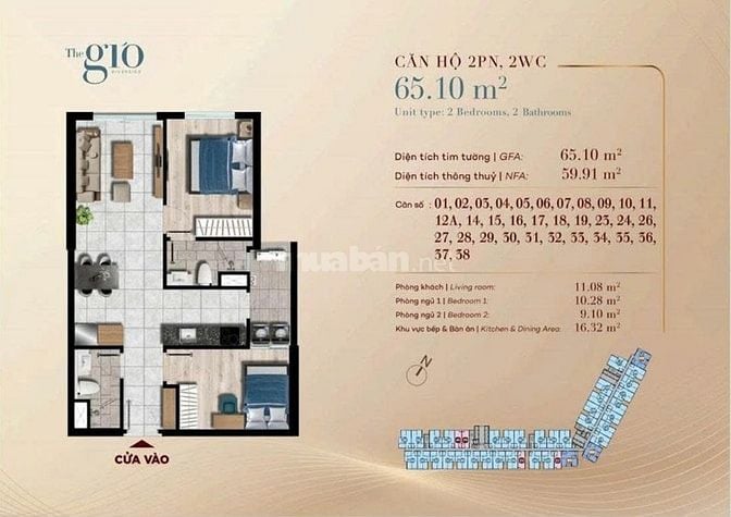 Suất nội bộ trực tiếp CĐT Angia sở hữu view sông công viên cây xanh 