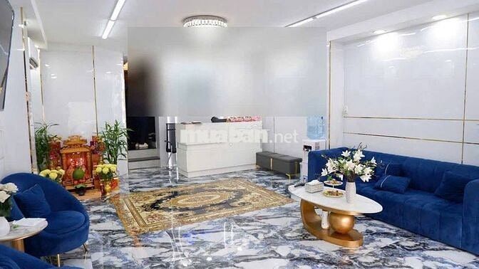 NGANG 5M - TRỆT 6 LẦU SÀN SUỐT CÓ THANG MÁY - MẶT TIỀN NHÀ ỐP KÍNH