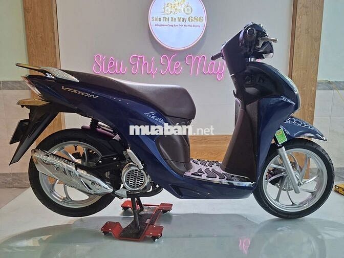 Honda Vision 2024 Màu Xanh Mới Zin Bao Check Thợ