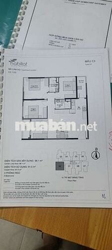 Căn gốc, 2pn, gd3. Giá F0 sang rẻ 300tr