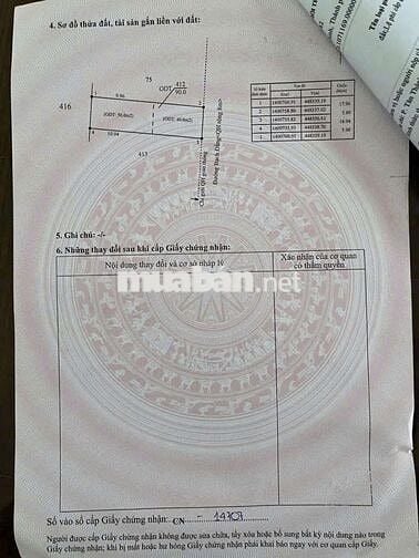 BÁN ĐẤT MẶT TIỀN ĐƯỜNG BẠCH ĐẰNG - PHƯỜNG TÂN THÀNH - HÀNG HIẾM .