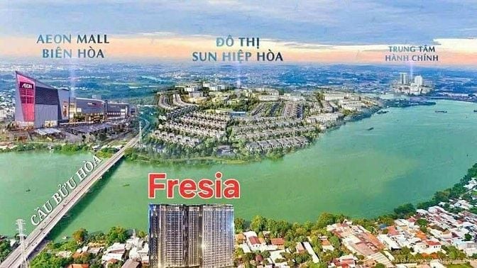 Bán căn hộ Fresia Riverside Mặt tiền Bùi Hữu Nghĩa Biên Hòa 1.29 tỷ