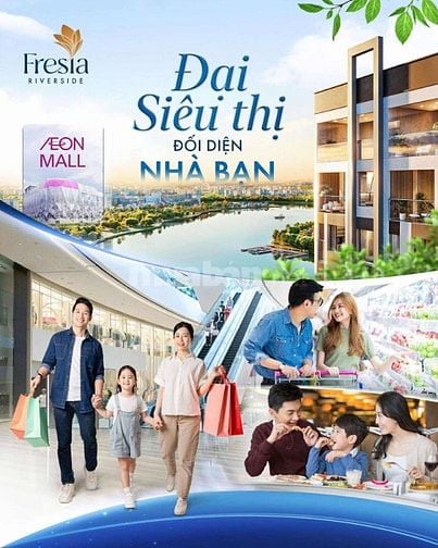 Bán căn hộ Fresia Riverside Mặt tiền Bùi Hữu Nghĩa Biên Hòa 1.29 tỷ