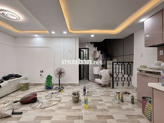 Bán nhà 2 tầng Phan Văn Trị,P.14,Bình Thạnh,Diện tích 57m2,Hẻm Thông