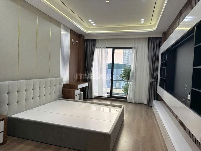 BÁN NHÀ MẶT NGÕ THÔNG Ô TÔ Ở THẠCH BÀN - 45M -6 TẦNG THANG MÁY - FULL 