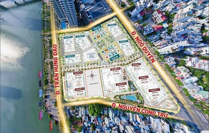 Capital Square ĐN cănhộ view Sông Hàn và biển Mỹ Khê ĐT thuê từ 25tr/T