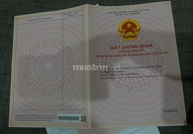 Bán lô đất thổ cư, 300m2 giá 275tr