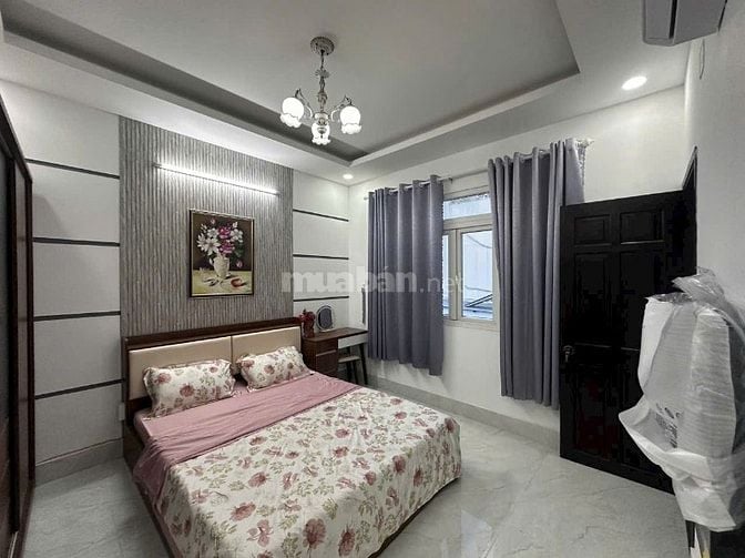 Nhà mới full Quang Trung, P8, Gò Vấp, Dt 4x9.5 nở 4.8m. 3 lầu. 5.5 tỉ