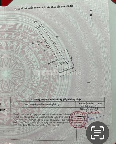 Đất thổ cư mặt tiền đường DH707 giá chỉ 399 triệu