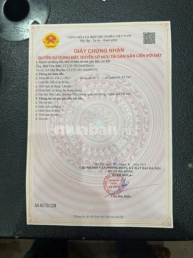 Đất Vuông đét *Bắc Lãm*Phú Lương,Hà Đông,thủ Phủ Buôn Bán Đồ da dụng.