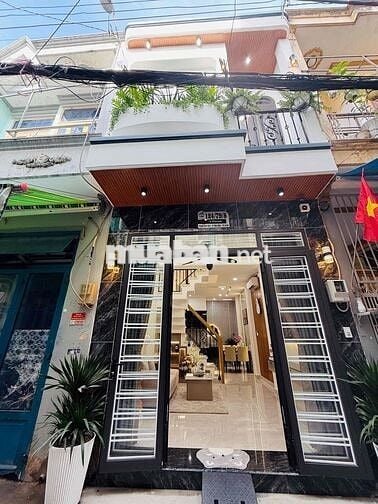 Nhà chính chủ mới đẹp dt 3,5 x9 trệt lầu hẻm oto phan huy ích p 15