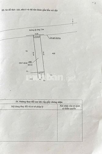 Bán đất thổ cư ngay bùng binh NH Kiên Long đường 10-3
