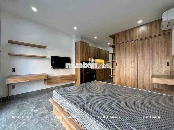 Studio ban công, máy giặt riêng, full nội thất cao cấp ngay Đầm Sen