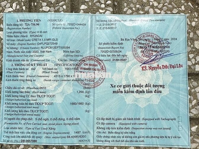 Hyundai Creta cao cấp 2023 “8 nghìn km” như mới 6x