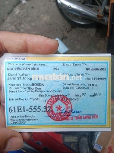 Honda Click 2008 Đỏ đen zin