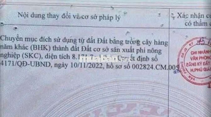 Đất SKC sản xuất kinh doanh 8.800m² giá 21,5 tỷ đường nhựa xe công